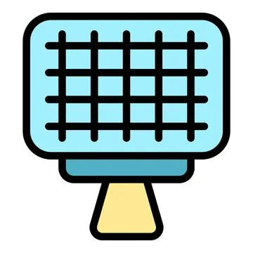 Barbecue net icon vector flat Stock Illustration