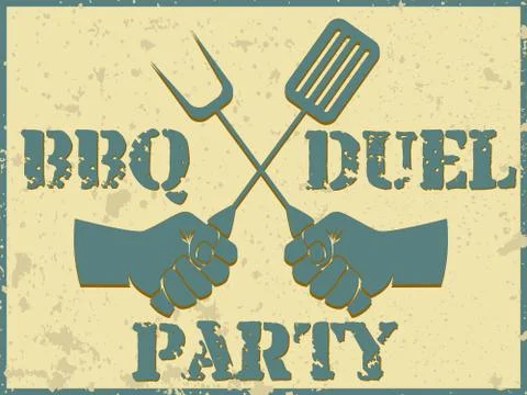 Barbecue party Stock Illustration