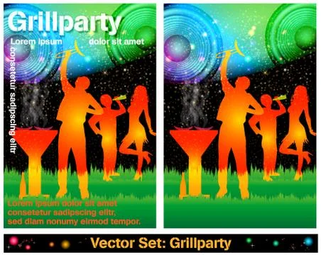Barbecue Party Stock Illustration