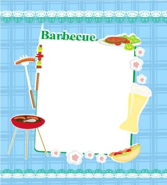 Barbecue party invitation Stock Illustration