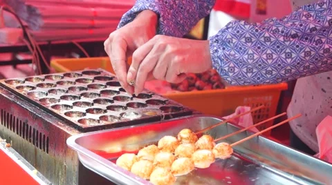 Barbecue quail egg Stock Footage 46229960