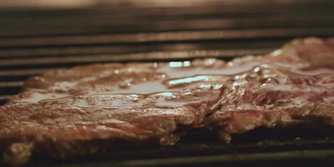 Barbecue ribs cooking 스톡 동영상 247385066