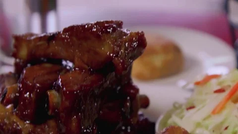 Barbecue Ribs Stock-Footage 75687413
