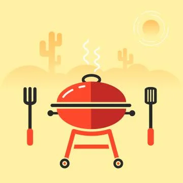 bbq grill illustration