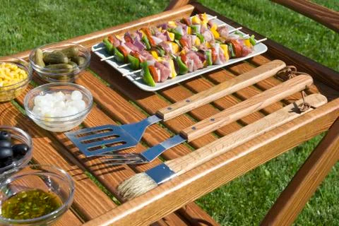 The barbecue set Stock Photos