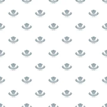 Barbecue shop pattern seamless Stock Illustration