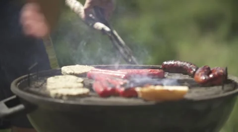Barbecue in Slow motion Stock Footage 40642947