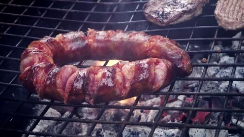 Barbecue Slow Motion Stock Footage 83929455