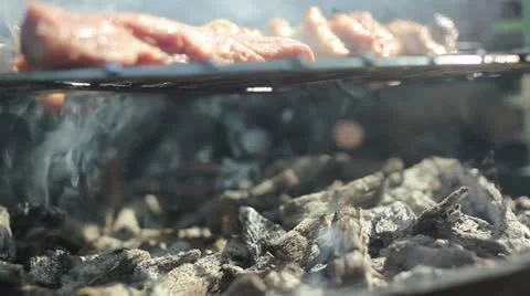 Barbecue smoke Video stock 11519512