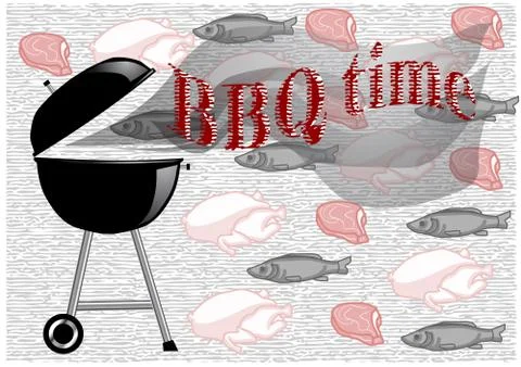Barbecue time Stock Illustration