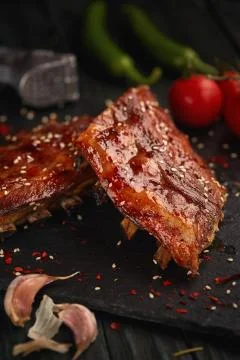 Barbecue with vegetables Stock Photos
