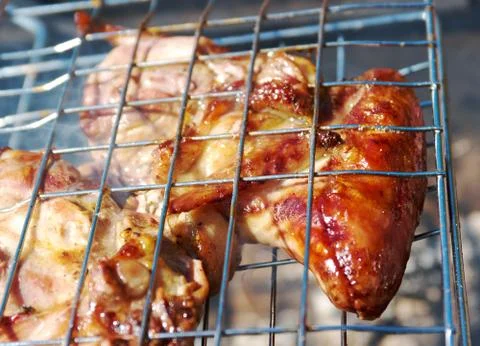 Barbecue.chicken Fotos de archivo