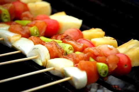 Barbecued grilled Stock Photos