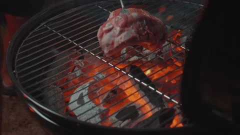 Barbecued meat Stock Footage 152145253