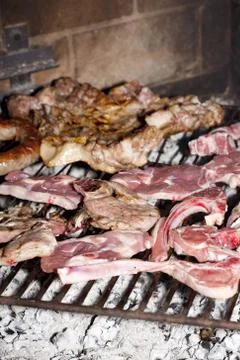 Barbecued meat Stock-Fotos