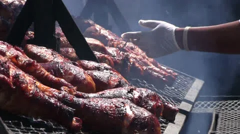 Barbecued turkey Vidéo 24693970