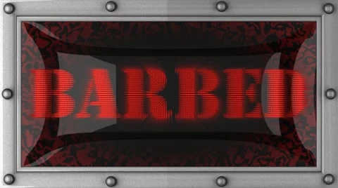 Barbed on led 库存影片 8665722