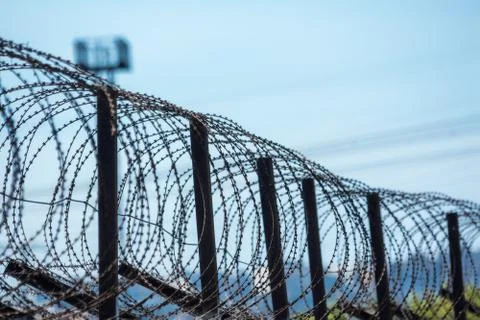 Barbed tape Foto stock