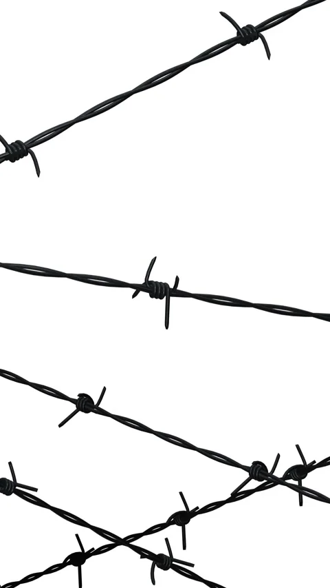 Barbed Wire Abstract Vertical Video Background Loop Stock Footage 212390605