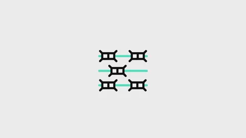 Barbed Wire Animated Icon Stock Footage 320226385