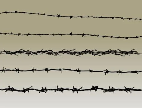 Barbed Wire elements イラスト素材