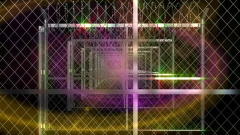 Barbed wire fence loop animation Stock Footage 146823278
