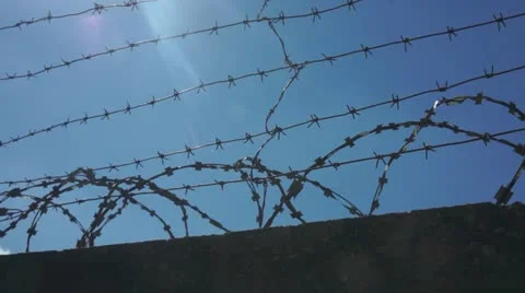 Barbed wire 스톡 동영상 11925927