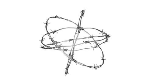 Barbed Wire Stock Footage 22674974