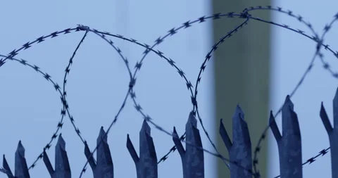 Barbed Wire Stock Footage 140806074
