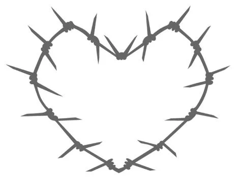 Barbed Wire Heart Stock-Illustration
