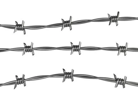 Barbed wire Illustrazione stock