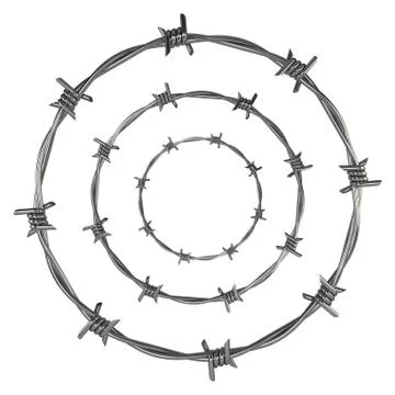 Barbed wire Illustrazione stock