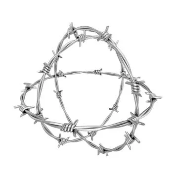 Barbed wire Illustrazione stock