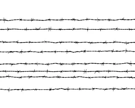 Barbed wire Stock Illustration