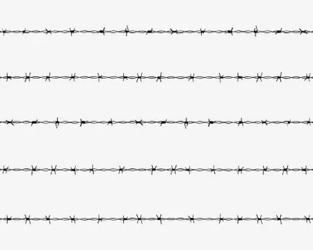 Barbed wire Stock Illustration