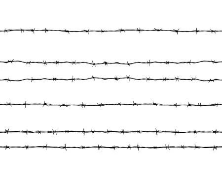 Barbed wire Stock Illustration