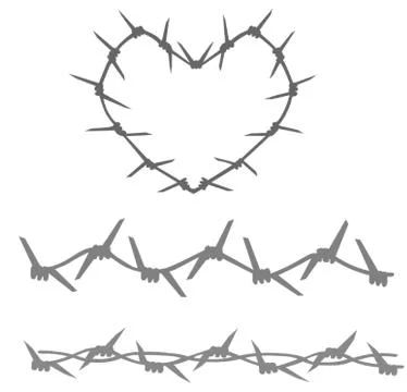 Barbed Wire Stock Illustration