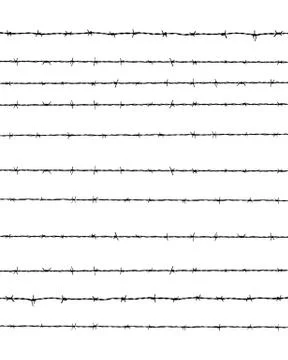 Barbed wire Stock Illustration