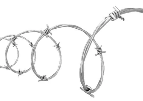 Barbed wire Stock Illustration