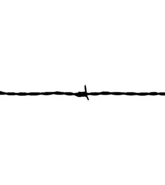Barbed wire Stock Illustration