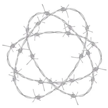 Barbed Wire Illustration Иллюстрация