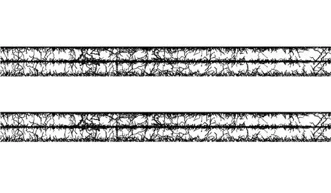 Barbed wire with a line, barbed wire with barbed wire white background. Stock Illustration