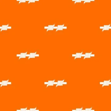 Barbed wire pattern seamless Illustrazione stock