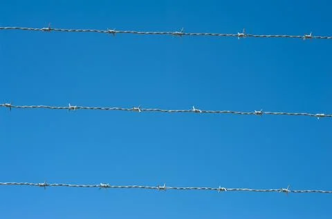 Barbed wire Stock Photos