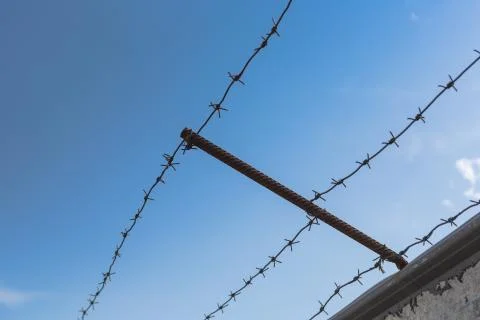 Barbed wire Stock Photos
