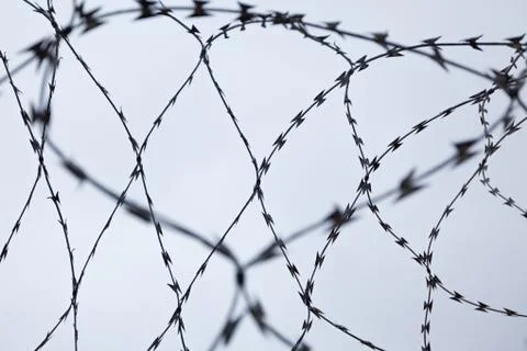 Barbed wire Stock Photos