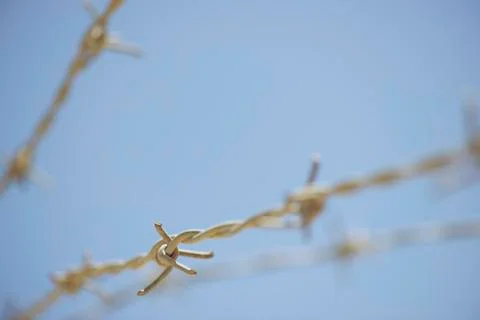 Barbed wire Stock Photos