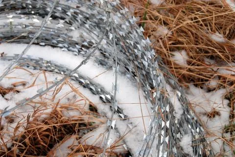 Barbed wire Stock Photos
