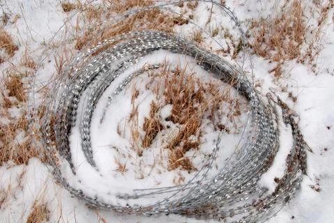 Barbed wire Stock Photos