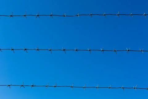 Barbed wire Stock Photos